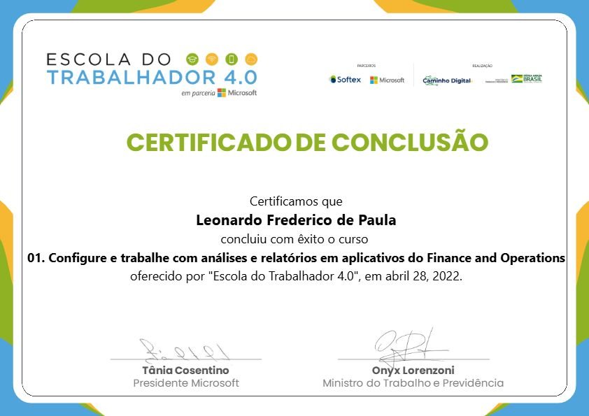 Configure e trabalhe com análises e relatórios em aplicativos do Finance and Operations